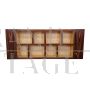 Art Deco style sofa with storage shelves on the sides