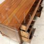 Antique Louis Philippe desk in walnut with drawers, 19th century Italy