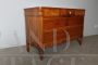 Antique chest of drawers from the Charles X era in walnut, early 19th century