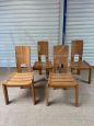 Set of 4 Scandinavian design chairs from the 70s