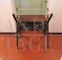 1950s TV trolley with glass top and chinoiserie