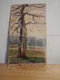 Autumn painting on wood                        
                            
                            