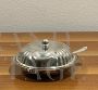 Silver tureen bowl with lid and spoon, 1940s