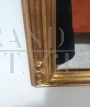 Rectangular mirror from the early 1900s in gold leaf