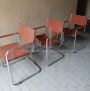 Set of four vintage Bauhaus armchairs by Mart Stam
