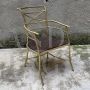 Vintage brass armchair, Italy 1960s