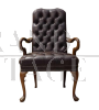 English Chesterfield high back chair