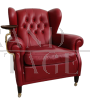Original Poltrona Frau 1919 model armchair with saucer    