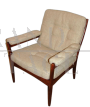 G. Mobel armchair for Göte Möbler in beige fabric, Sweden 1970s                          
                            
