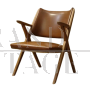 Dal Vera armchair in brown leather, 1950s