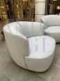 Pair of Éclat swivel armchairs by Vincent Van Duysen for Molteni