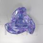 Large ashtray by Ca Dei Vetrai in purple Murano glass, Italy 1960s