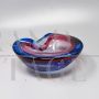 Ashtray by Flavio Poli for Seguso in blue and pink Murano glass, 1960s