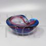 Ashtray by Flavio Poli for Seguso in blue and pink Murano glass, 1960s