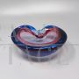 Ashtray by Flavio Poli for Seguso in blue and pink Murano glass, 1960s
