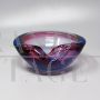 Ashtray by Flavio Poli for Seguso in blue and pink Murano glass, 1960s