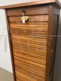 1940s vintage rolling shutter filing cabinet