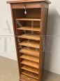1940s vintage rolling shutter filing cabinet