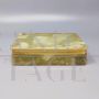 Vintage green onyx jewelry box, Italy 1960s
