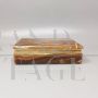 Vintage brown onyx box, Italy 1960s