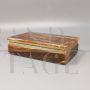 Vintage brown onyx box, Italy 1960s
