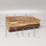 Vintage brown onyx box, Italy 1960s
