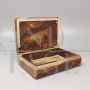Vintage brown onyx box, Italy 1960s