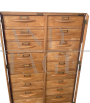 Vintage beech wood filing cabinet