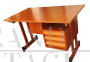 Vintage Italian teak desk with chest of drawers, 1960s
