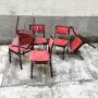 Set of 6 chairs in the style of Ico Parisi, 1960s