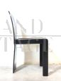 Set of 4 design chairs by Pierluigi Molinari for Pozzi in black