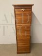 1940s vintage rolling shutter filing cabinet