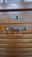 Vintage double roller shutter cabinet from the 1950s