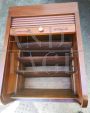 Pair of vintage office roller shutter cabinets
