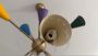 Stilnovo Sputnik-style chandelier with multicolored cones