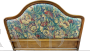 Vintage Provasi 60s headboard, padded and with floral print