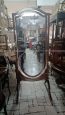 Free standing Edwardian Maple & Co. mirror, hand painted, late 19th century