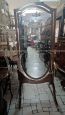 Free standing Edwardian Maple & Co. mirror, hand painted, late 19th century