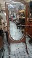 Free standing Edwardian Maple & Co. mirror, hand painted, late 19th century