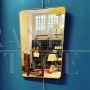 Wall mirror in brass, Italy 1950s