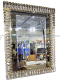 Backlit Faustig mirror with Swarovski crystal drops