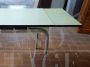 Vintage extendable table in green formica
