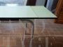 Vintage extendable table in green formica