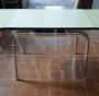 Vintage extendable table in green formica