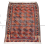 Vintage hand-knotted Baluch carpet from the first half of the 1900s, 105 x 150 cm