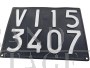 Vintage Vicenza VI15 car license plate