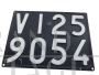 Vintage Vicenza VI25 car license plate