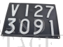 Vintage Vicenza VI27 car license plate