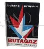 Butagaz double-sided advertising sign, 1970s