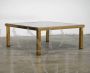 Vintage design 70's brass and glass coffee table